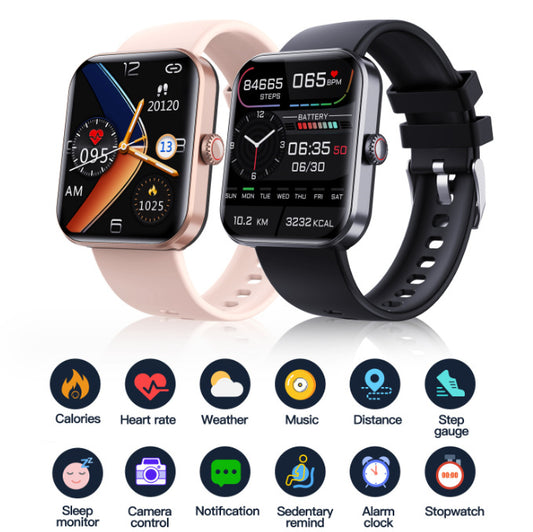 blood pressure monitoring body temperature information push Bluetooth smart watch